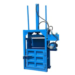 Vertical Hydraulic Carton Compress Small Scrap Metal Cardboard Box Cotton Aluminium Can Press Baler Machine