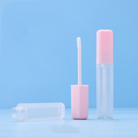 Carré QUANTITÉ MINIMALE DE COMMANDE 50pcs personnalisé Privé étiquette papier boîte gloss conteneur emballage vide personnalisé brillant à lèvres tubes et baguette