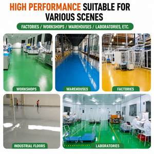 Peinture de sol époxy polyuréthane auto-nivelante, revêtement liquide, résistance à l'usure 6H pour aéroports, écoles, peinture marine, revêtement caoutchouc - Product Image 5