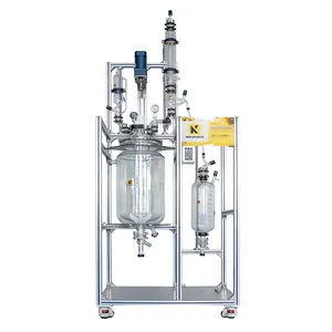 aishengke 62 High Quality 100L Pilot Plant Laboratory Scale Jacketed Glass Reactor Lab pilot scale jacketed lab glass reactor