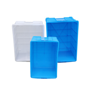 Rectangular Plastic <b>Storage</b> <b>Box</b> 700mm With Lid <b>Stackable</b> For Toys Clothing HDPE Injection Molding - Product Image 4