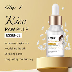 Crème hydratante pour le visage à logo personnalisé, sérum éclaircissant, soin de la peau au riz, ensemble de soins de la peau - Product Image 4