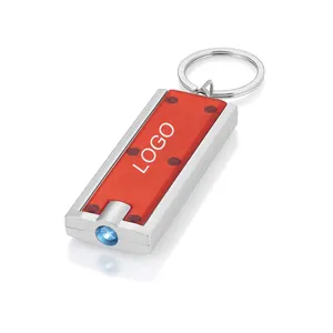 Advertising Gifts Mini Keychain LED Lights Keychains Ultra Bright Flashlight Portable Key Chain Flash Light Torch Key Ring