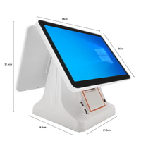 Terminal de point de vente électronique tactile RUINAI RN-A154 Windows/Android pour la vente au détail et la restauration, Wi-Fi 6, caisse enregistreuse tout-en-un