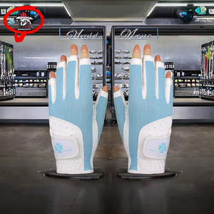 Guantes Deportivos de Golf con Dedos Descubiertos, Material PU Transpirable con Protección UV para Clima Cálido y Húmedo, para Ciclismo y Gimnasio - Product Image 2