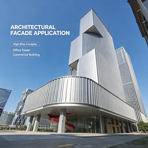 Panel de Revestimiento de Fachada de Aluminio Contemporáneo, Anodizado y Anticorrosión, para Torres de Oficinas de Gran Altura - Product Image 1