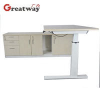 Table électrique réglable en hauteur Greatway QF-126D-KG, réglage multi-vitesses, levage à une touche, pratique, bureau de travail