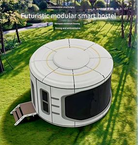 Casa Prefabricada de Acero de Lujo Tipo Cápsula Espacial 2026, Duradera, para Sala de Estar, Cocina, Baño, Proveedor de Casas Prefabricadas - Product Image 1