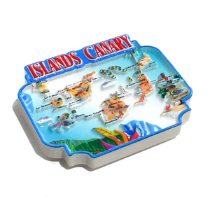 Imán de Resina 3D Personalizado para Refrigerador, Recuerdo Turístico de las Islas Canarias, España - Product Image 5