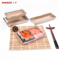 Emballage Sunzza boîtes de conteneurs brunes imprimées personnalisées assiettes en papier jetables pour restaurant emballage à emporter