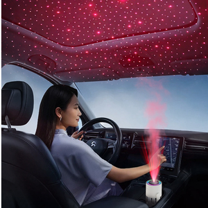 เครื่องเพิ่มความชื้นในอากาศแบบพกพา ใช้ได้ทั้งในบ้านและรถยนต์ พร้อมไฟ LED ฉายภาพ 7 สี สร้างบรรยากาศโรแมนติกดุจท้องฟ้าเต็มดาว - Product Image 2