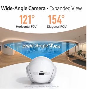 Caméra robotique de surveillance mobile moderne à double vue, infrarouge, évitement d'obstacles, recharge automatique, surveillance des animaux de compagnie, soins aux personnes âgées - Product Image 5