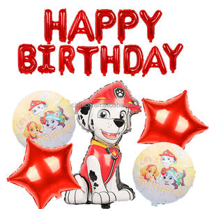 Bel pacchetto <span class=keywords><strong>di</strong></span> decorazione per feste <span class=keywords><strong>di</strong></span> compleanno a tema zampa per bambini con fumetto - Product Image 2