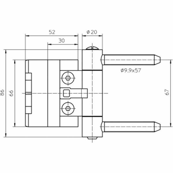 Baka 2D 20FD RZ57 Front Door Hinge Modern Chrome Zinc Alloy Gate Hinge Adjustable for Kitchen or Hotel Use