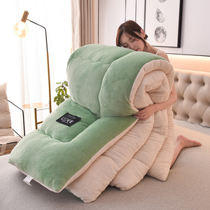 Manta de <span class=keywords><strong>Cama</strong></span> de Franela Suave y Acogedora, Gruesa, de Terciopelo de Leche, con Núcleo de <span class=keywords><strong>Sherpa</strong></span>, Cálida y Esponjosa, para el Hogar, Invierno, 5 kg - Product Image 2