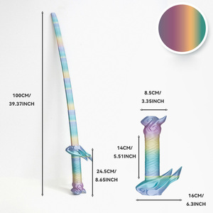 Nueva Espada de Gravedad de Plástico Impresa en 3D, Juguete de Cosplay de Yasuo, Servicios de Fabricación de Espadas de Simulación de Gravedad - Product Image 3