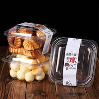 Boîte d'emballage de pâtisserie jetable, boîte transparente en plastique pour dessert