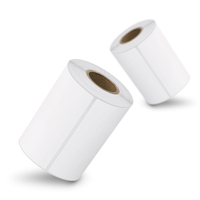 Rollo de Etiquetas Térmicas para Envío de 4x6 Pulgadas, Autoadhesivas, en Forma de Acordeón, con Código de Barras y Dirección, para Logística y Mensajería