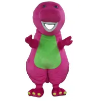 Plush Barney Mascot Costume for Adults, Cartoon Fursuit