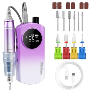 35000RPM Electric Nail <b>Drill</b>, with 4 Ultra Hard Wear-resistant Ceramic <b>Drill</b> Bits & 6 Metal Nail <b>Drill</b> Machine Bits - Product Image 1