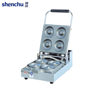 Mesin Pembuat Donat Ganda dengan Kontrol Suhu, Cetakan Anti Lengket dari Baja Tahan Karat, Mesin Waffle Listrik 2.18KW 220V - Product Image 2
