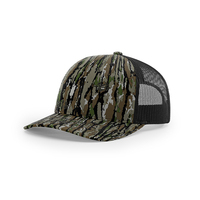 Gorras de camuflaje de malla bordada personalizada, gorra clásica de camionero con estampado de 6 paneles, gorras de camionero Richardson 112P