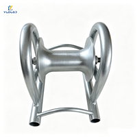 Galet de tirage pour câble métallique avec protections latérales pour conduits en acier, pour courbures de câbles, pour raccords, pour zones de transformateurs, pour tirages en pente raide
