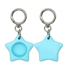 Funda Protectora de Silicona con Forma de Estrella para AirTag, Llavero, Personalizable con Logotipo a Color, Ligera y Portátil para Viajes - Product Image 4