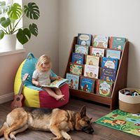Fauteuil sac de poussière sensoriel moderne et écologique en mousse pour enfants avec housse amovible, chaise triangulaire 2-en-1 à conversion d'émotions