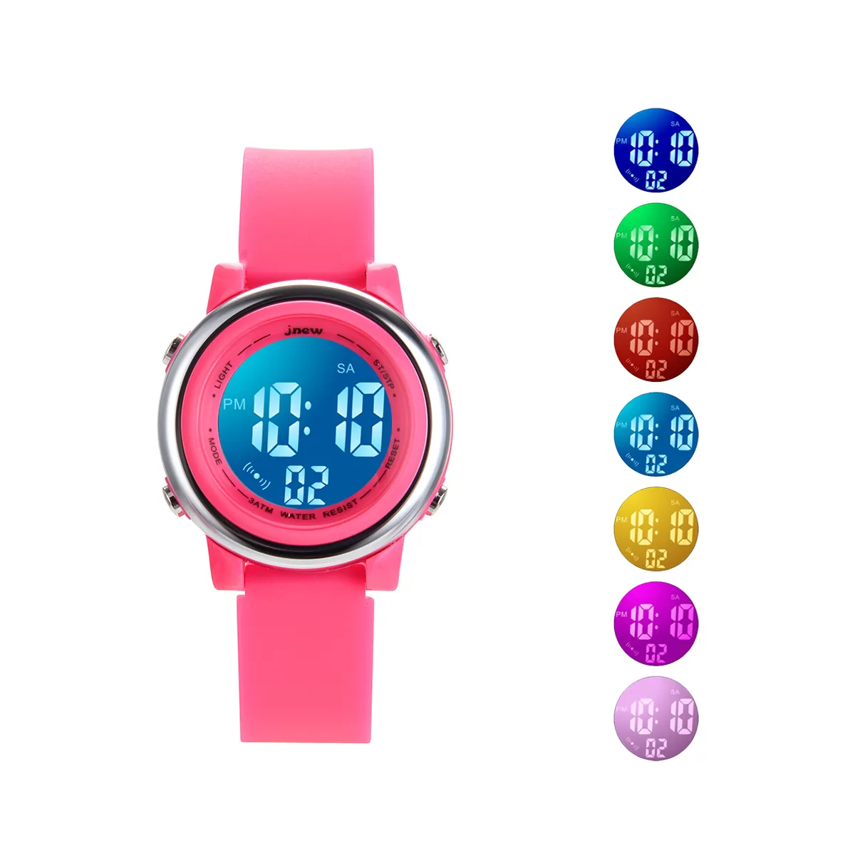 Silicone Rubber Wrist Pop Watch Boys Girls Kids Gift Boys And Girls 8 Colors Choose Unisex For kids Watch