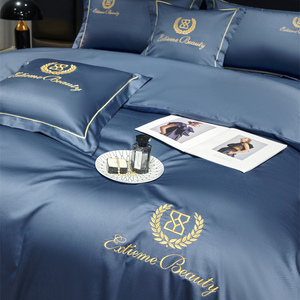 Parure de lit en satin blanc plat Sferra Grande, housse de couette, draps, luxe hôtelier, 1800 fils - Product Image 4