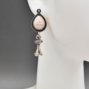 Orecchini pendenti a forma di campana per donna, stile floreale vintage, accessori per l'uso quotidiano - Product Image 4