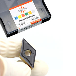 Inserto in Carburo di Tungsteno ZANHO DNMG150604/08-PC Rivestito in CVD con Rompitruciolo per Tornitura CNC |   Acciaio OEM ad Alta Precisione 52 HRC - Product Image 1