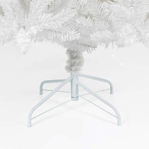 Árbol de Navidad Artificial espeso de escarcha blanca sin iluminar de 5 pies, árbol de pino de Navidad con soporte de Metal sólido, artesanías artificiales para árboles de Navidad - Product Image 3
