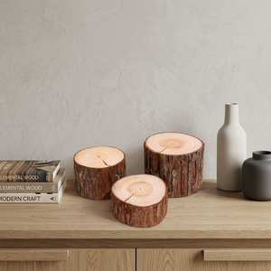 Décoration de bureau sur le thème de la nature morte, ornement paysager en bois de sapin, accessoires de photographie de produits - Product Image 3