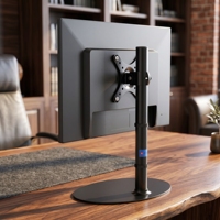 Support de bureau VESA robuste à base ovale de 32 mm pour moniteur de 14 à 32 pouces, capacité de 8,5 kg, vente en gros