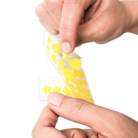 Patchs Hydrocolloïdes Personnalisés pour l'Acné, Vitamine C, Collagène, Bio, Végétaliens, Marque Privée, Patchs Étoiles Anti-Boutons pour les Imperfections, 40 Patchs