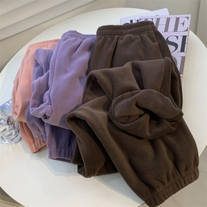 Pantalon chaud en polaire australienne double face pour femmes Pantalon <span class=keywords><strong>de</strong></span> survêtement thermique taille haute Loose Casual Winter <span class=keywords><strong>Harem</strong></span> Diverses couleurs chaudes - Product Image 2