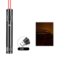 Pointeur laser vert rechargeable par USB pour l'enseignement, l'exploration, l'interaction avec les chats et le camping