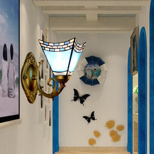 Lámpara de Pared LED de Estilo Mediterráneo, Luz Blanca Cálida, Entrada de 220V, Decorativa para Dormitorio, Balcón, Pasillo, Bar, Cafetería, Habitación Infantil - Product Image 4