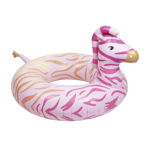 Flotteur gonflable personnalisé d'anneau de natation de piscine de zèbre de vinyle, tube de natation d'explosion en plastique durable pour le plaisir aquatique et la relaxation d'adultes - Product Image 4