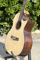 China Made Large Stock Solid Spruce Top Rose Wood Back and Side Steel String Acoustic Guitar Gloss Musical Instruments Popular