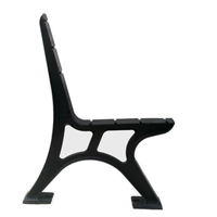 Pieds de chaise d'extérieur en gros, pieds en métal, cadre en fonte et aluminium pour bancs de jardin, de parc et de loisirs