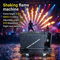 Machine à feu mobile d'extérieur étanche DMX, projecteur de flamme 6-8m pour effets de feu sur stades, concerts et scènes