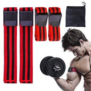 GET FIT Hoge Kwaliteit Anti-Slip Glute Banden Aanpasbaar Logo Zware Training Polssteun Bloedstroom Fitness Oefeningen Polyester - Product Image 6