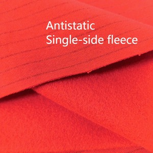 <span class=keywords><strong>Tissu</strong></span> pour polo antistatique ESD ALLESD pour stations-service, polaire simple face, 65% polyester + 33% coton + 2% fibre de carbone CVC - Product Image 4