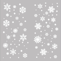 Pegatinas estáticas para ventanas con diseño de copo de nieve navideño para decoración navideña y de Año Nuevo, en dorado, plateado y blanco.