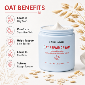 ODM Crema Reparadora de Avena: Hidratación Intensa, No Grasosa, Calma la Piel Sensible, Protege la Barrera Cutánea, Alivia Rápidamente el Malestar Facial - Product Image 4