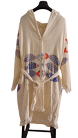 Peignoir à capuche en mousseline turque lavable doux séchage rapide à motifs taille Option femmes hommes vente d'usine bon prix bonne qualité