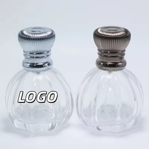 Nuevo Diseño MUB, Botella de Perfume de Vidrio Transparente de 50 ml con Forma de Bola y Cuello Prensado, con Tapa de Zinc de Lujo - Product Image 1
